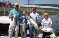 We had a great trip and got to show these guy's from texas just what find of fishing  lake ontario has to offer